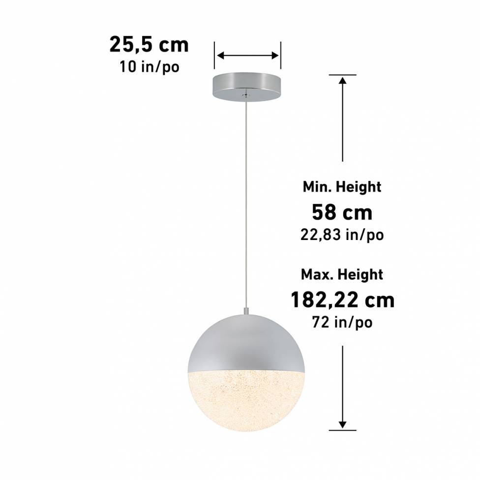 Sparkle Ball 1-Light LED Pendant