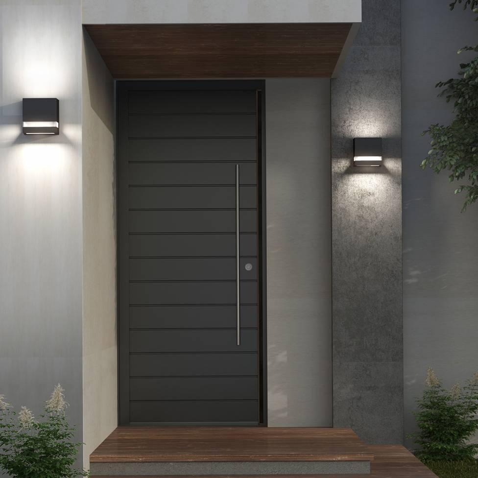 Valor Square LED Indoor/Outdoor Wall Light Black