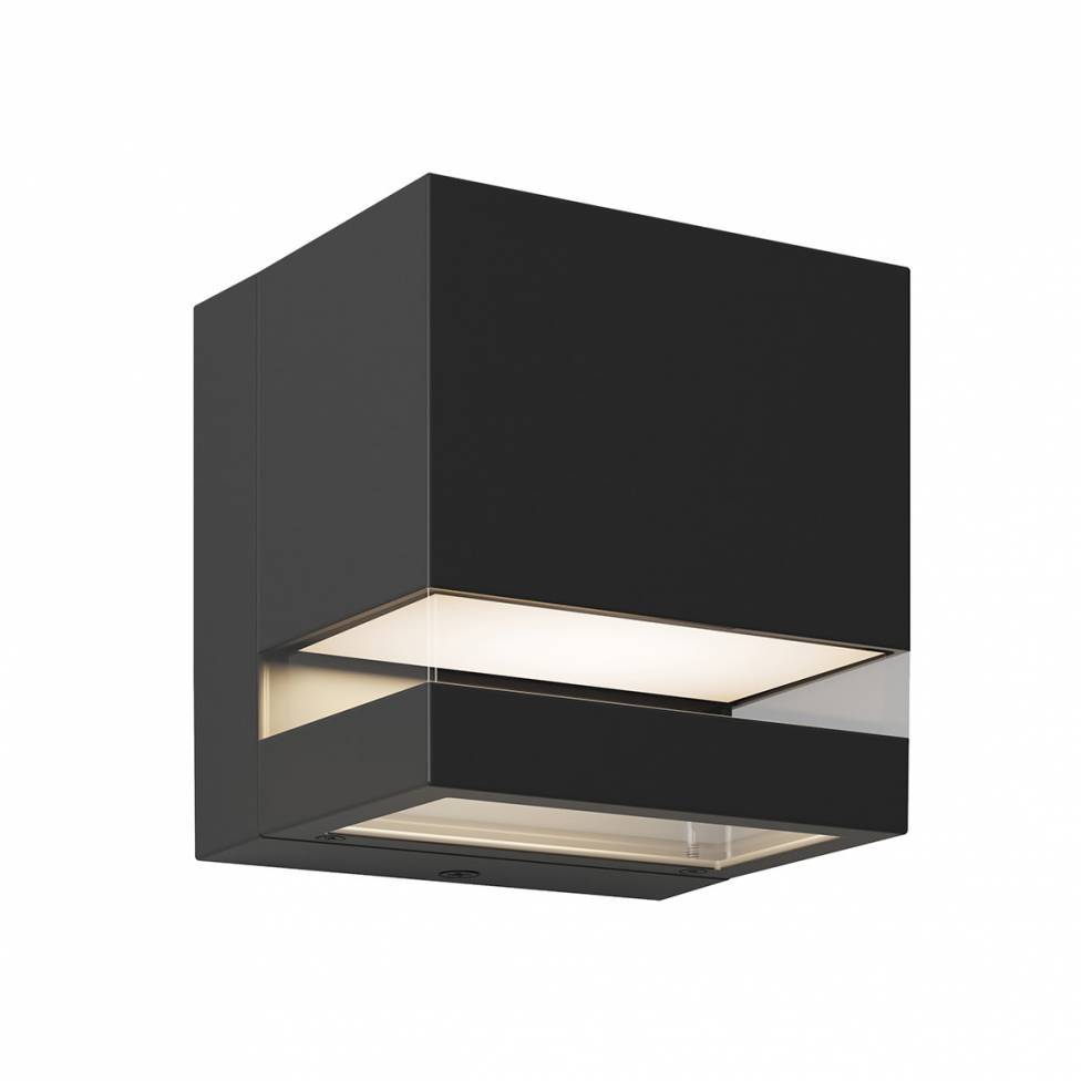 Valor Square LED Indoor/Outdoor Wall Light Black