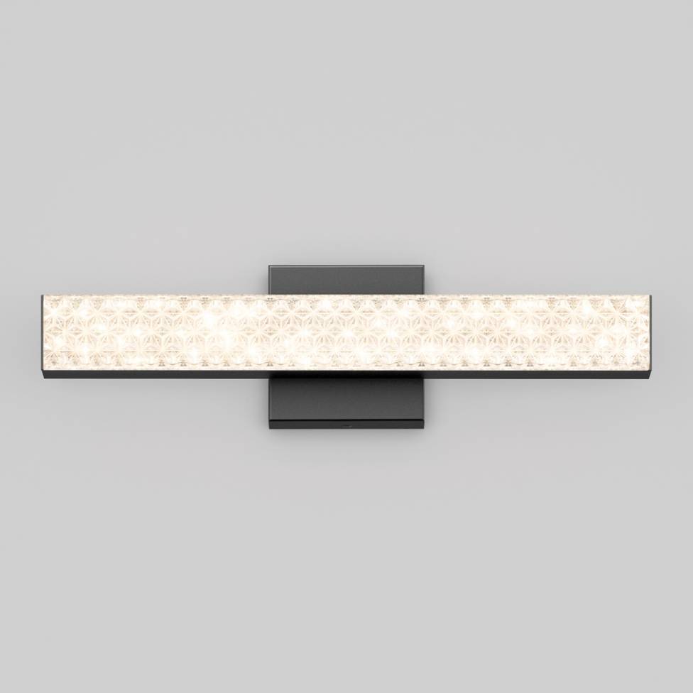 Adeline applique meuble lavabo moderne à DEL 3 CCT noir