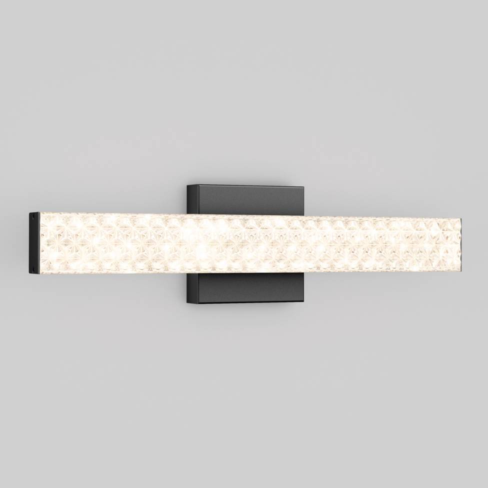 Adeline applique meuble lavabo moderne à DEL 3 CCT noir