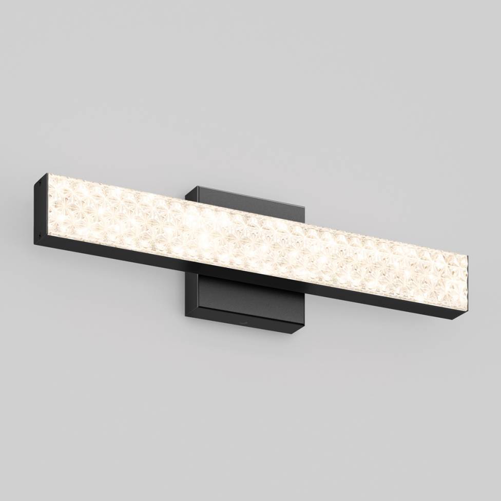 Adeline applique meuble lavabo moderne à DEL 3 CCT noir