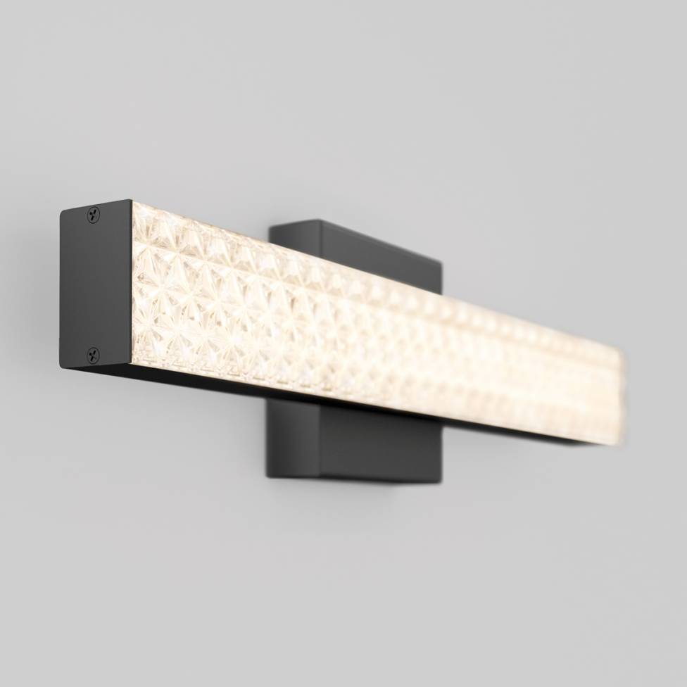 Adeline applique meuble lavabo moderne à DEL 3 CCT noir