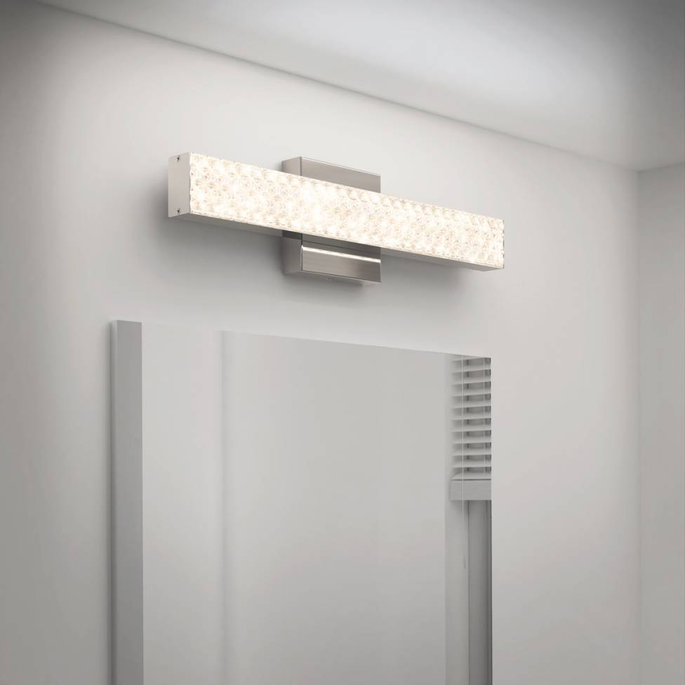 Adeline applique meuble lavabo moderne à DEL 3 CCT chrome