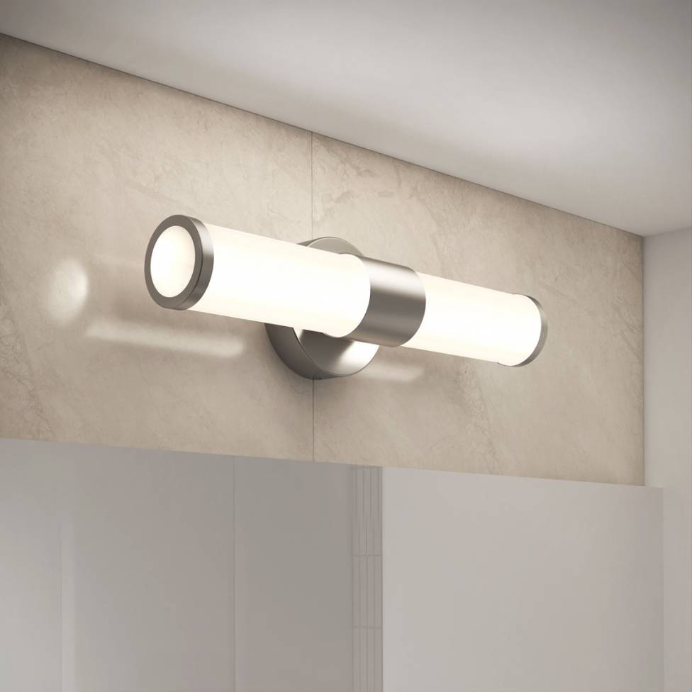 Adina applique meuble lavabo moderne 3 CCT nickel brossé
