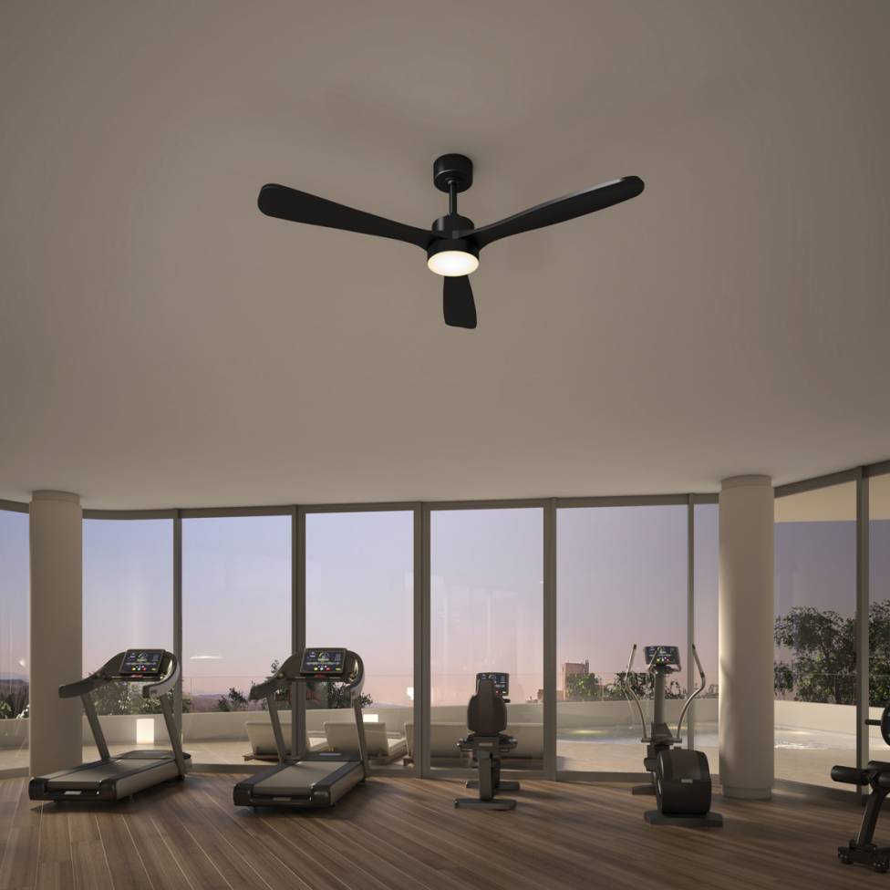 Adney 52 inch LED Fan Black