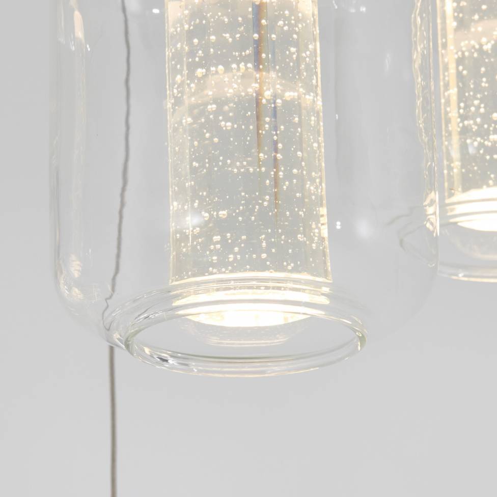 Champagne Globe 4-light Integrated LED Pendant
