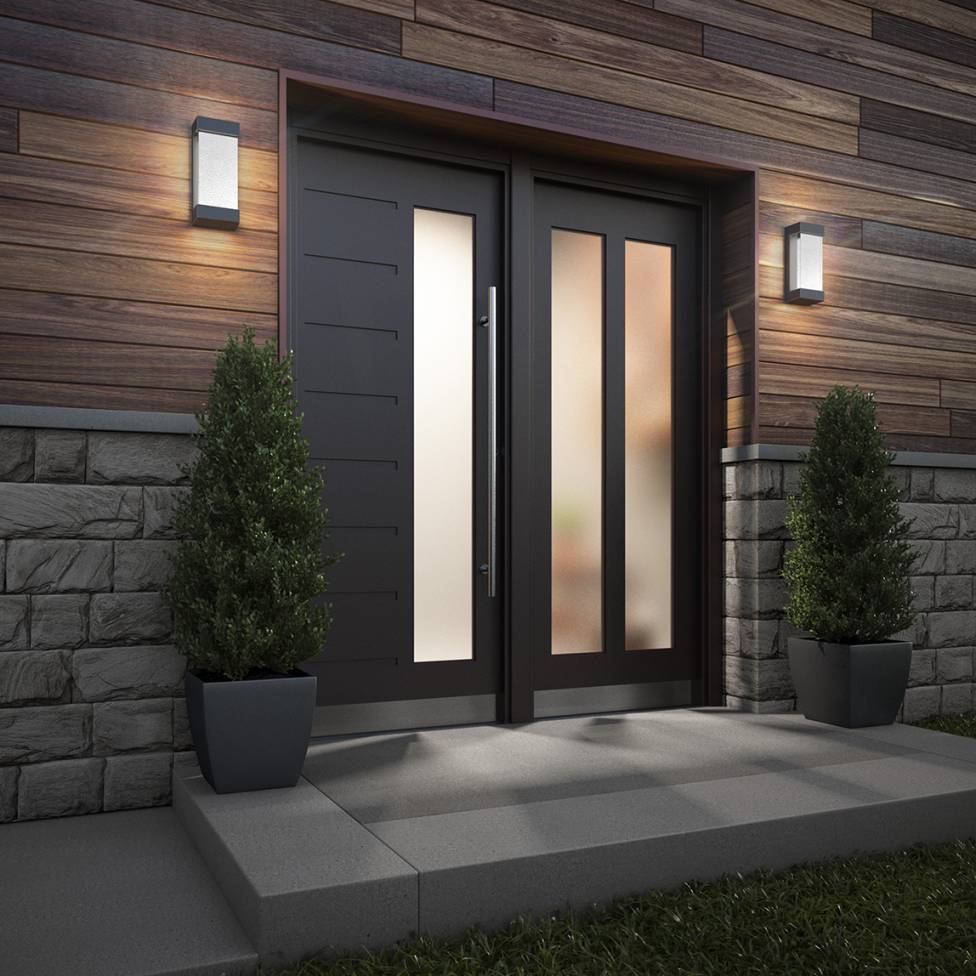 Glacier Integrated LED Outdoor Wall Light