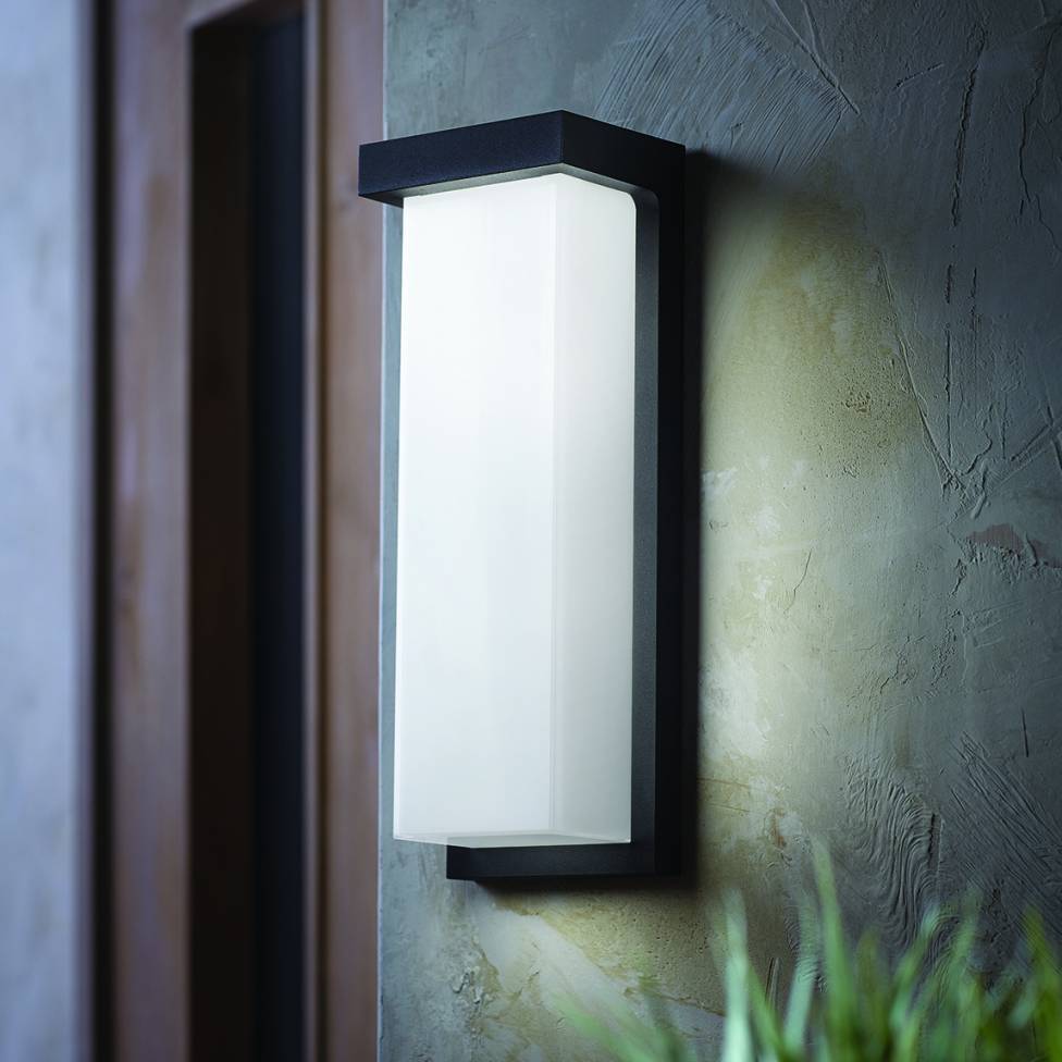 Skeet Integrated LED Outdoor Light Black