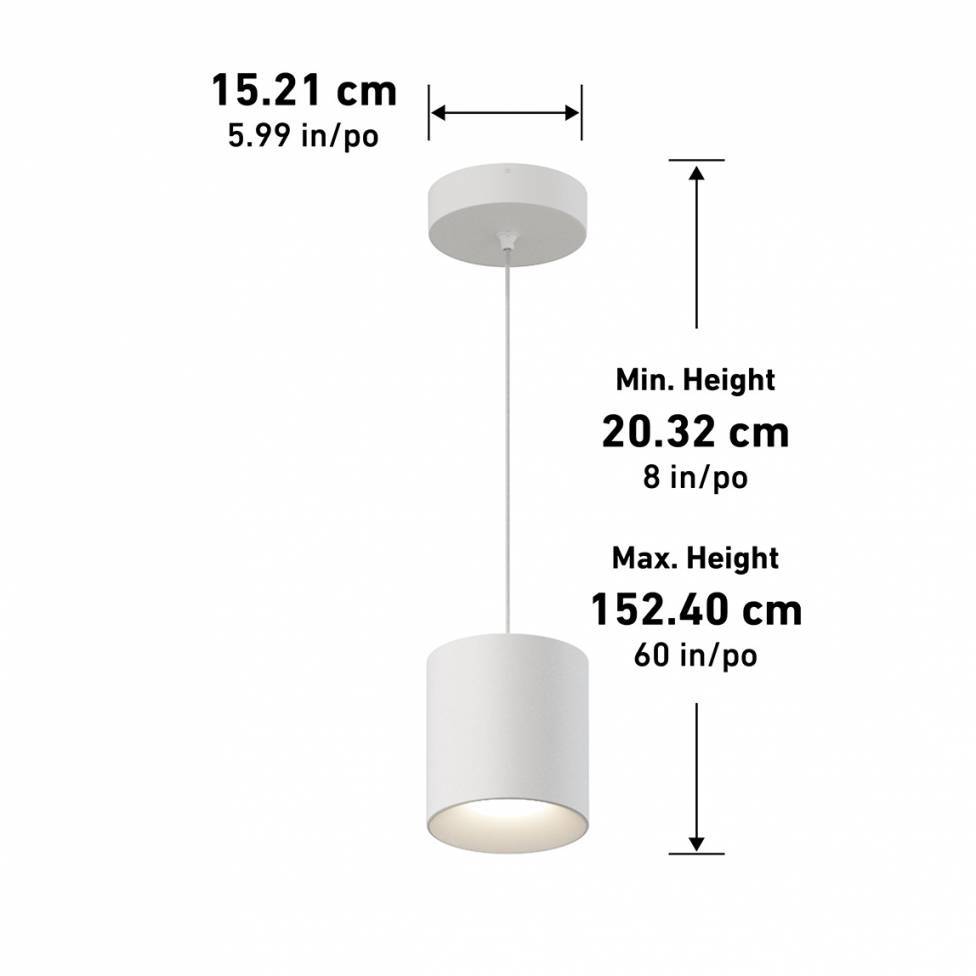 Beam Pro 8 Integrated LED 2-IN-1 Ceiling Mount White