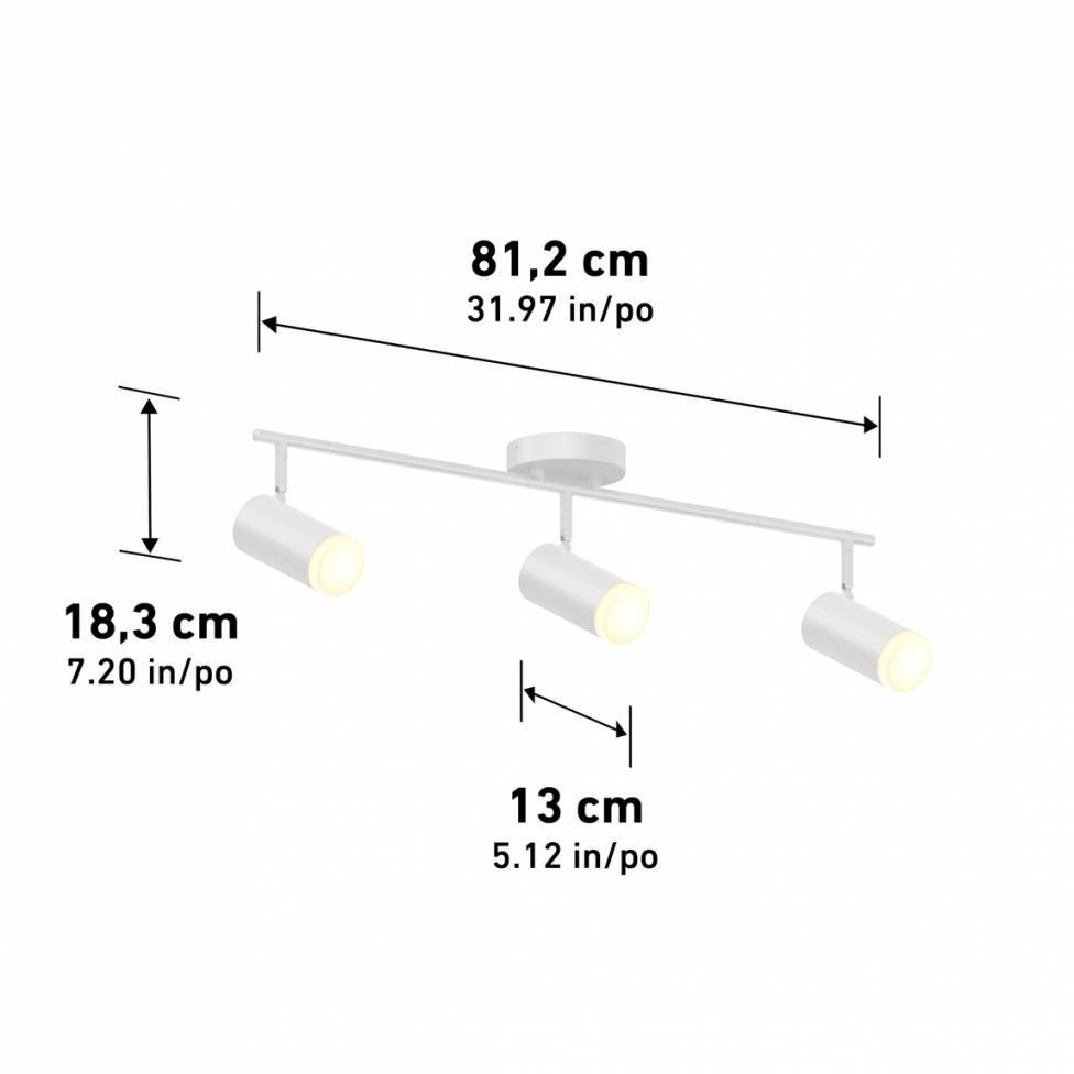 32' Blake 3L tracklight - White