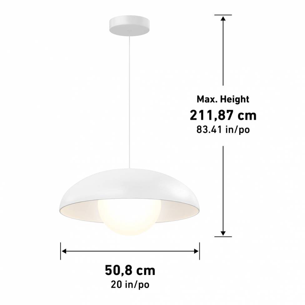 Boden luminaire suspendu moderne rustique à DEL 3 CCT blanc