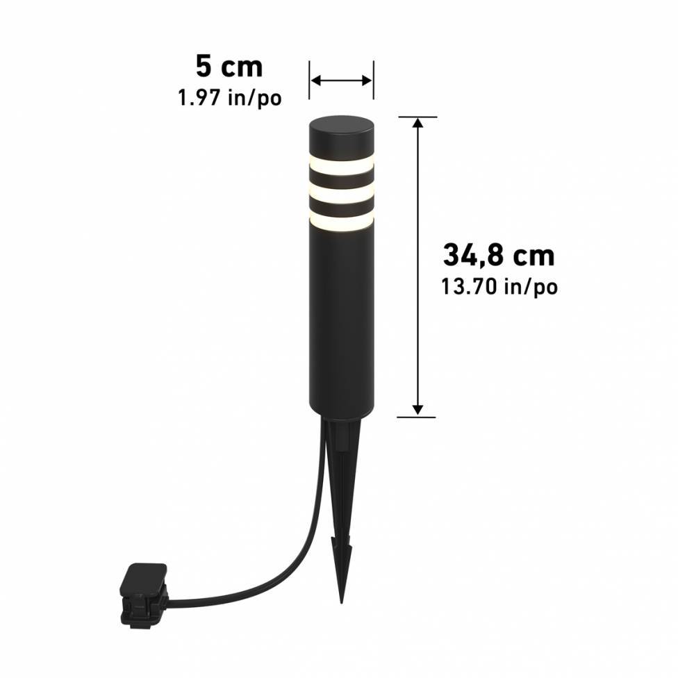 C7 Low Voltage Bollards Black