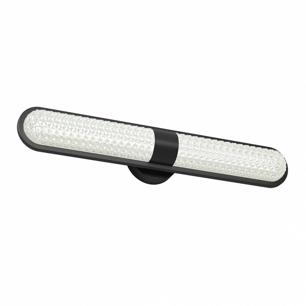 Carat Long 3CCT Integrated LED Vanity Light Black