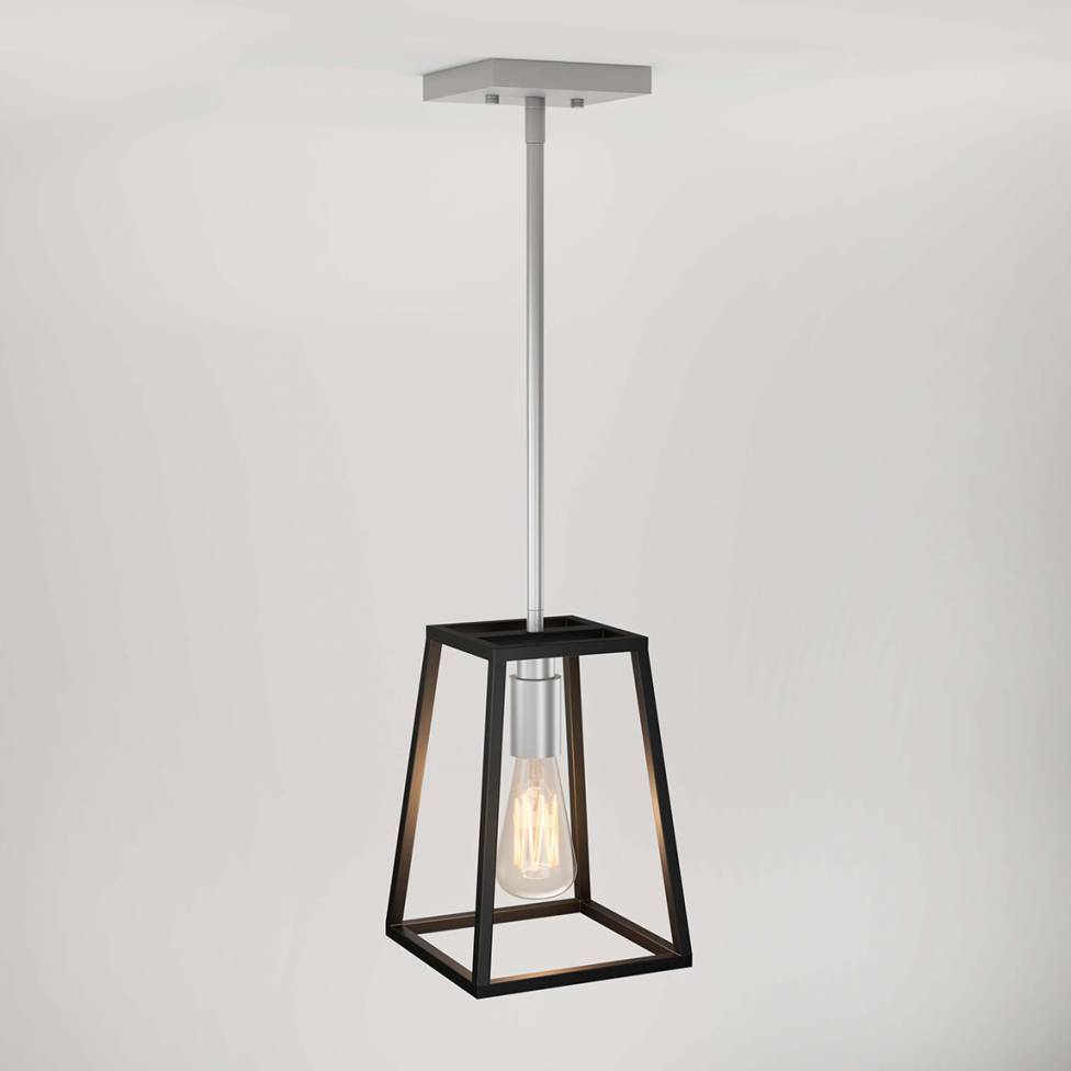 Carter 1 light Pendant Black and Silver Artika Artika