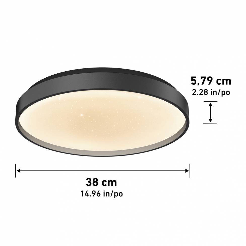 Celestia 15 in. modern LED flush mount light with remote