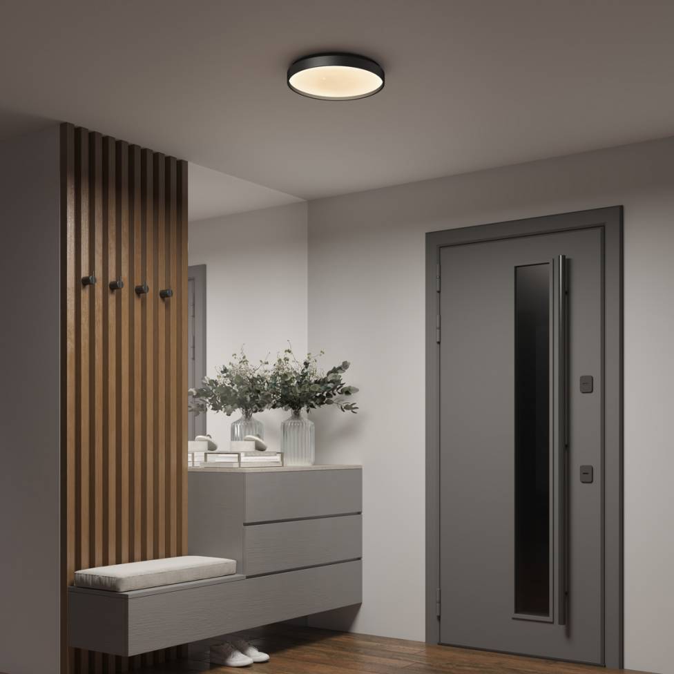 Celestia 15 in. modern LED flush mount light with remote