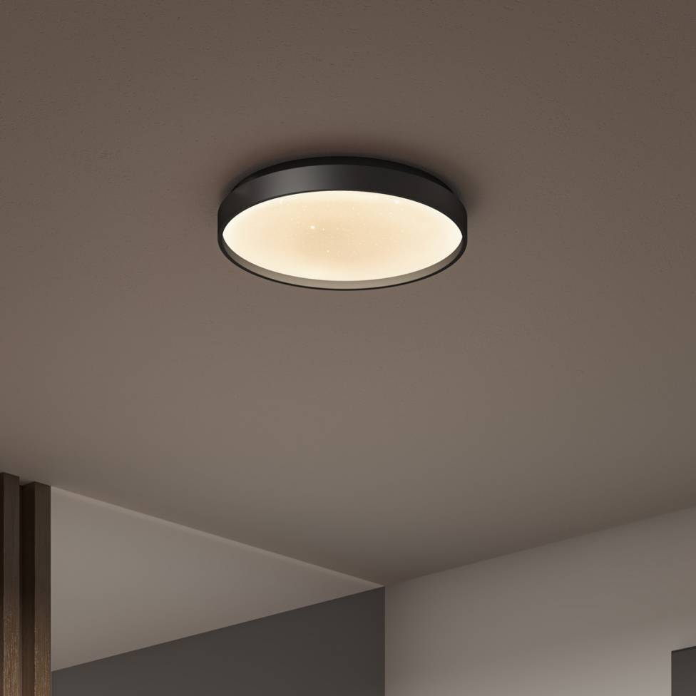 Celestia 15 in. modern LED flush mount light with remote