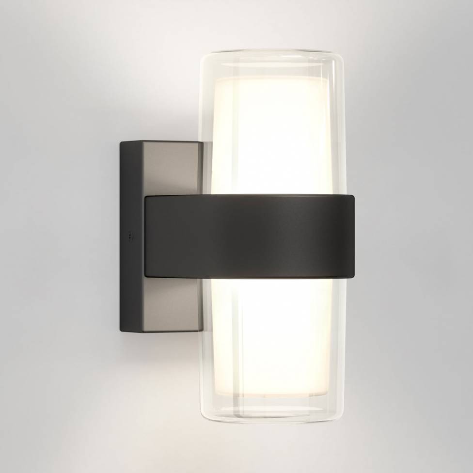 Colton modern LED indoor/outdoor wall light 5CCT black