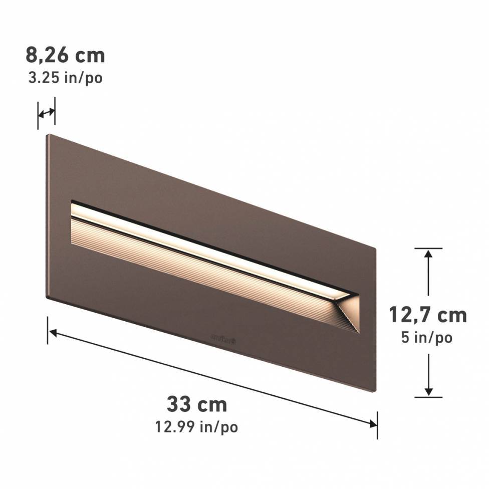 Dark Sky Step Light Pro- Bronze 12in