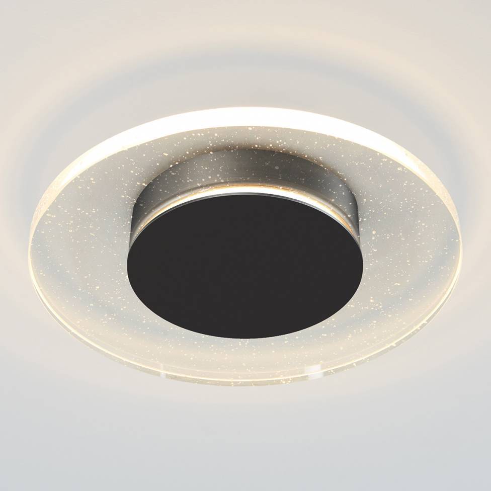 Essence Disk Integrated LED Flush Mount Black