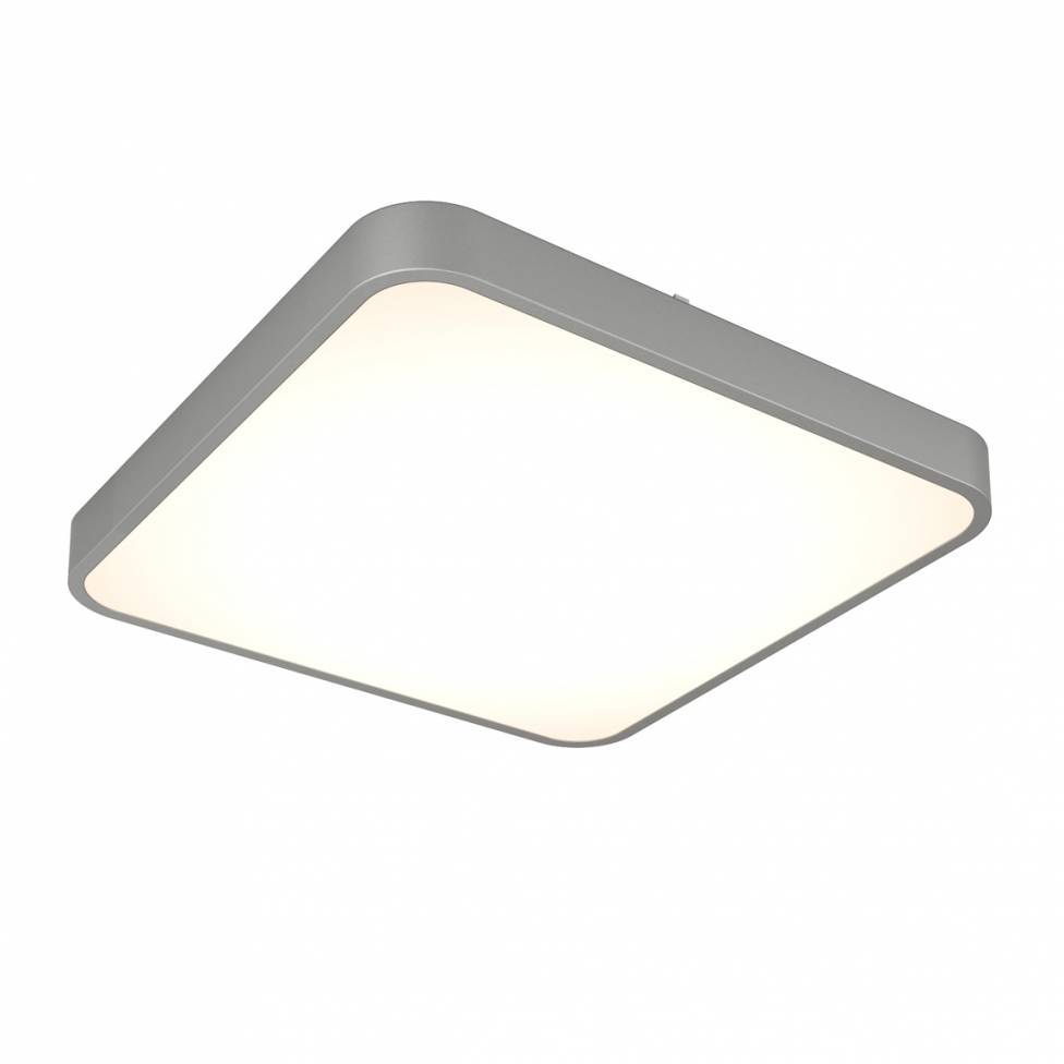 Europa 18' LED Flush Mount Light Silver - With Remote