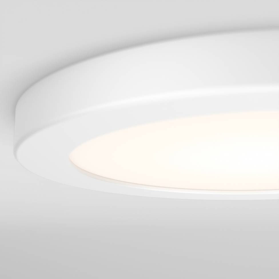 Europa Disk 7 in. LED modern flush mount light 3 CCT white