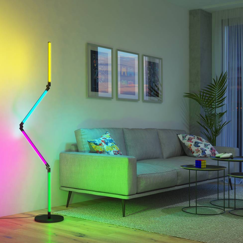 Fitch smart foldable RGB LED gaming floor lamp