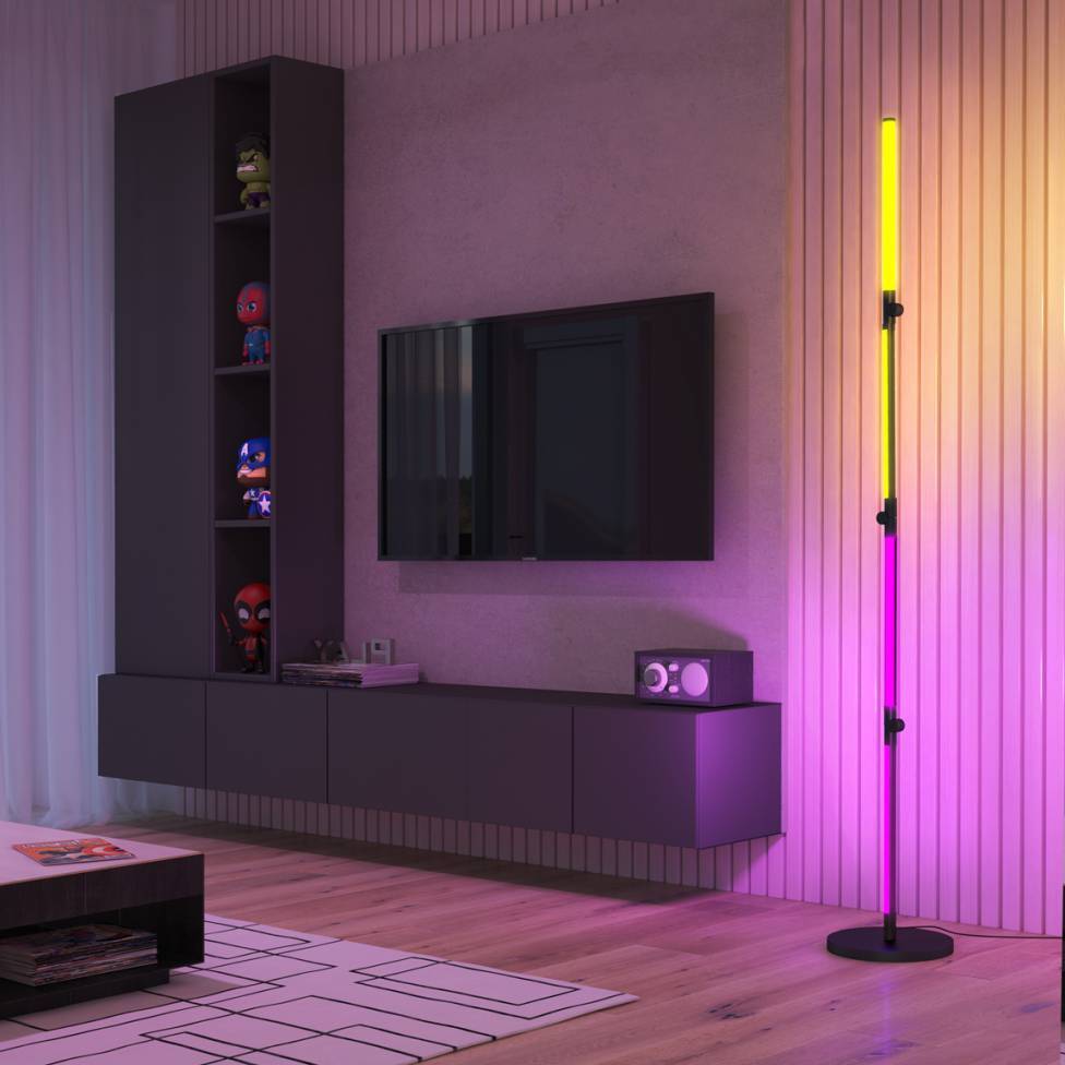 Fitch smart foldable RGB LED gaming floor lamp
