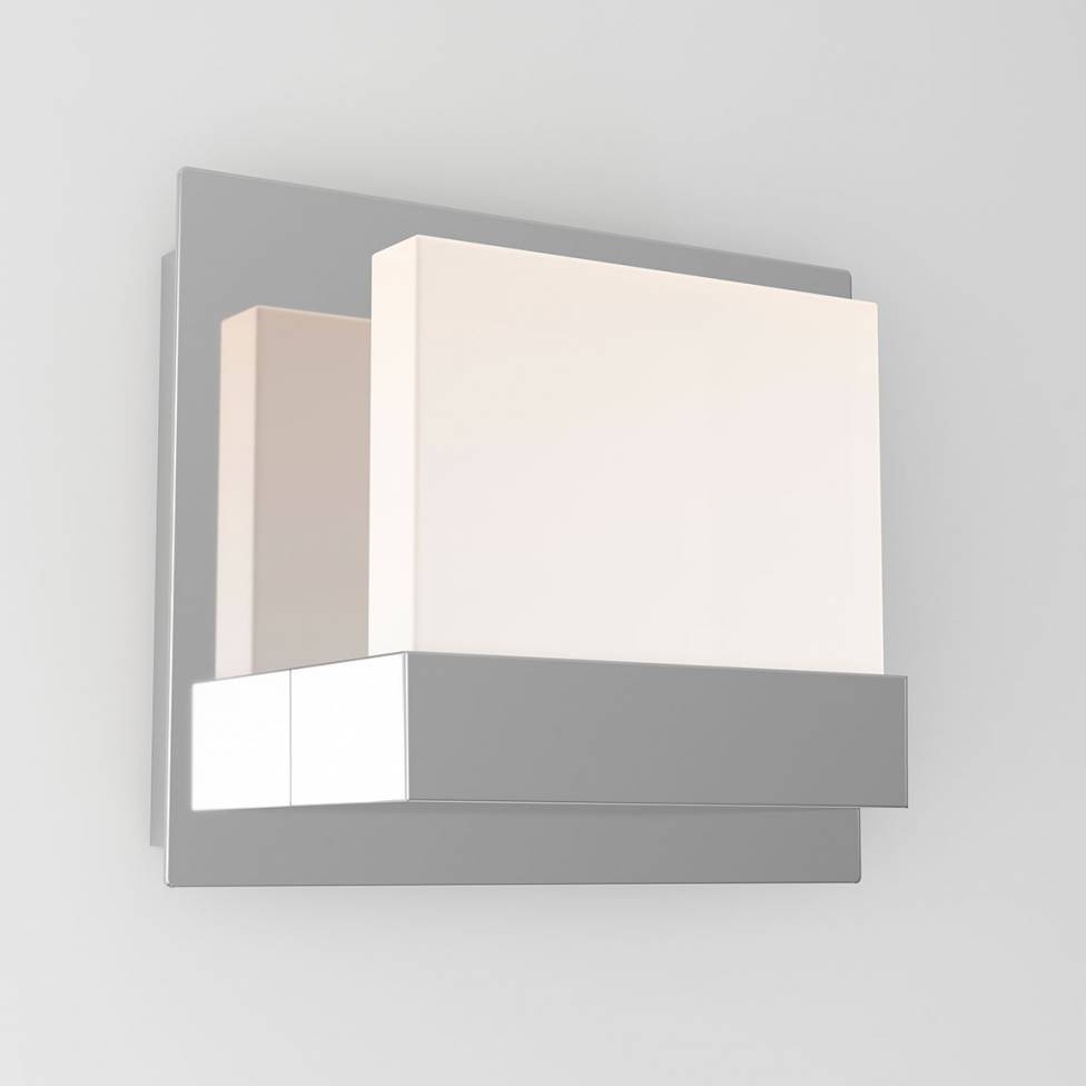 Frosted Cube 1-light Integrated LED Vanity Light