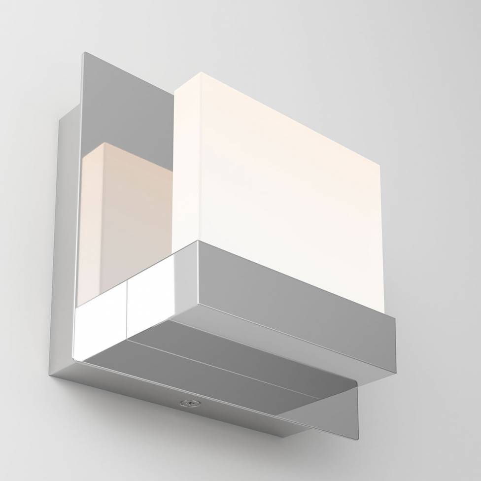 Frosted Cube 1-light Integrated LED Vanity Light