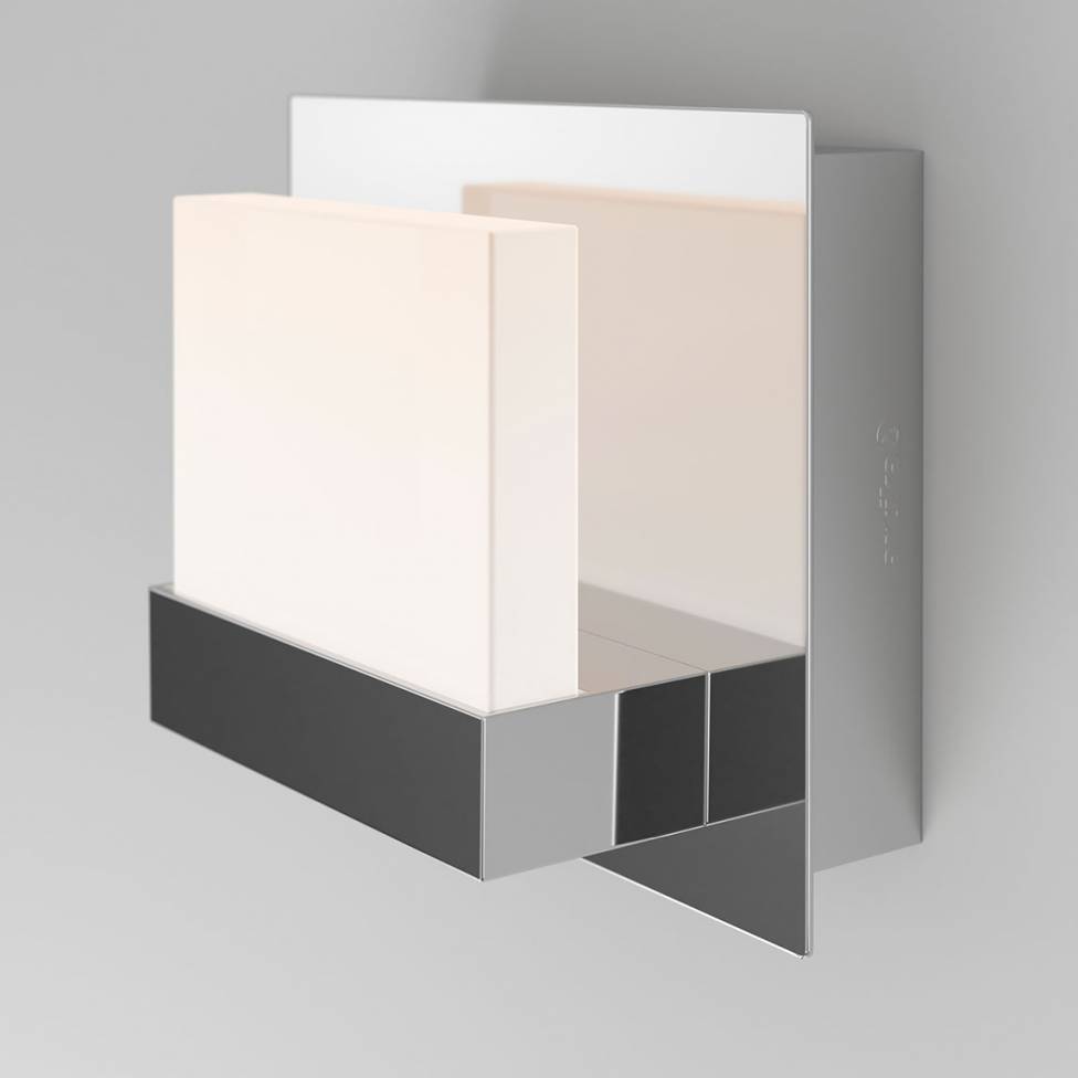 Frosted Cube 1-light Integrated LED Vanity Light