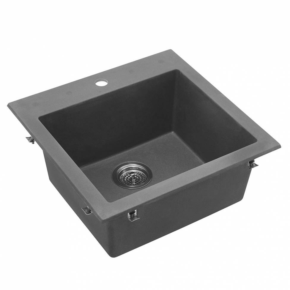 Odyssey Single Bowl Granite Sink Grey