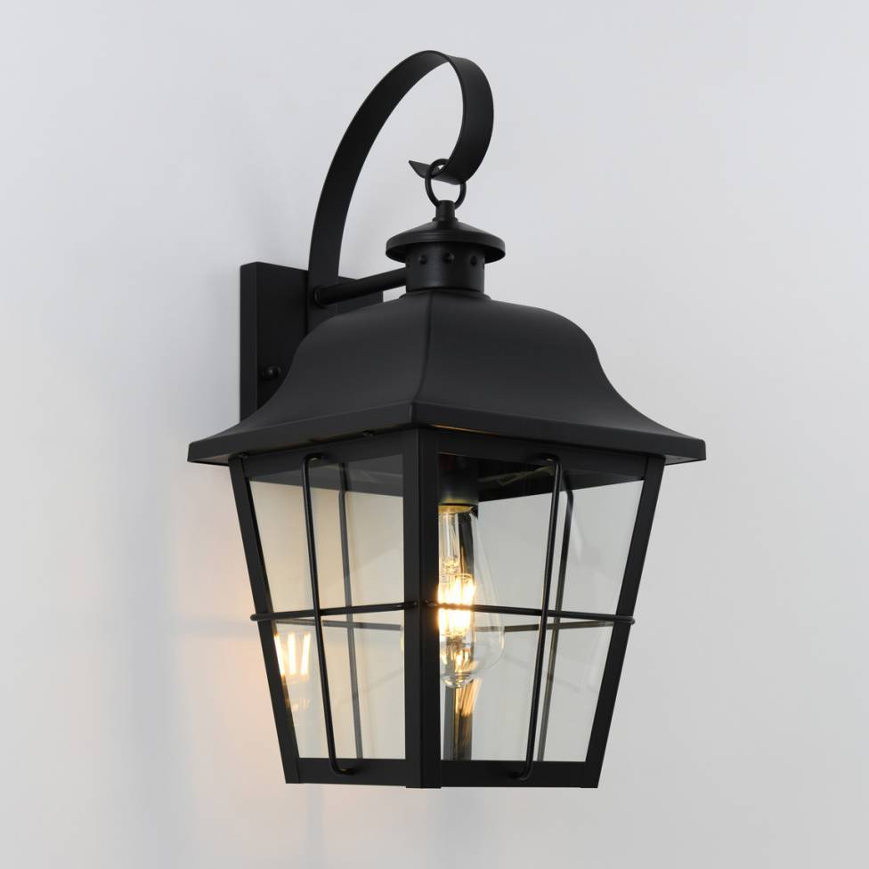 Jatoba Outdoor Wall Lantern Light Black