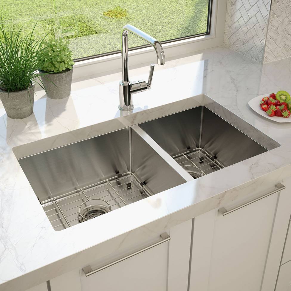 Laguna Bay Stainless-Steel Double Bowl Sink