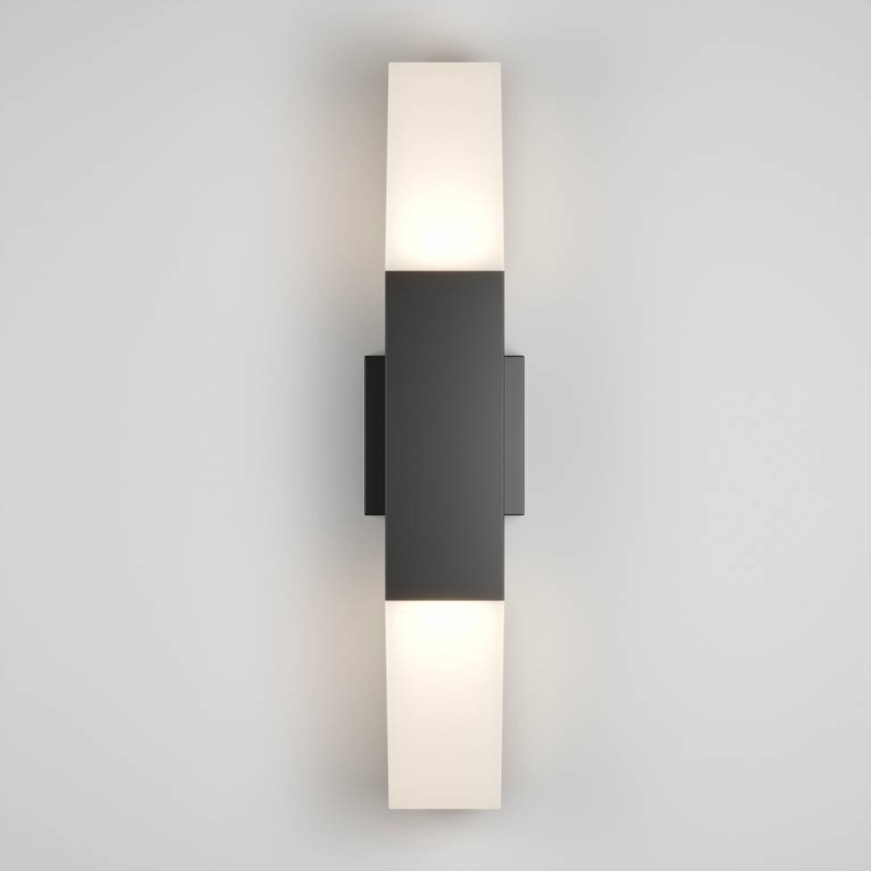 Lennox Pro LED Outdoor Wall Light Black