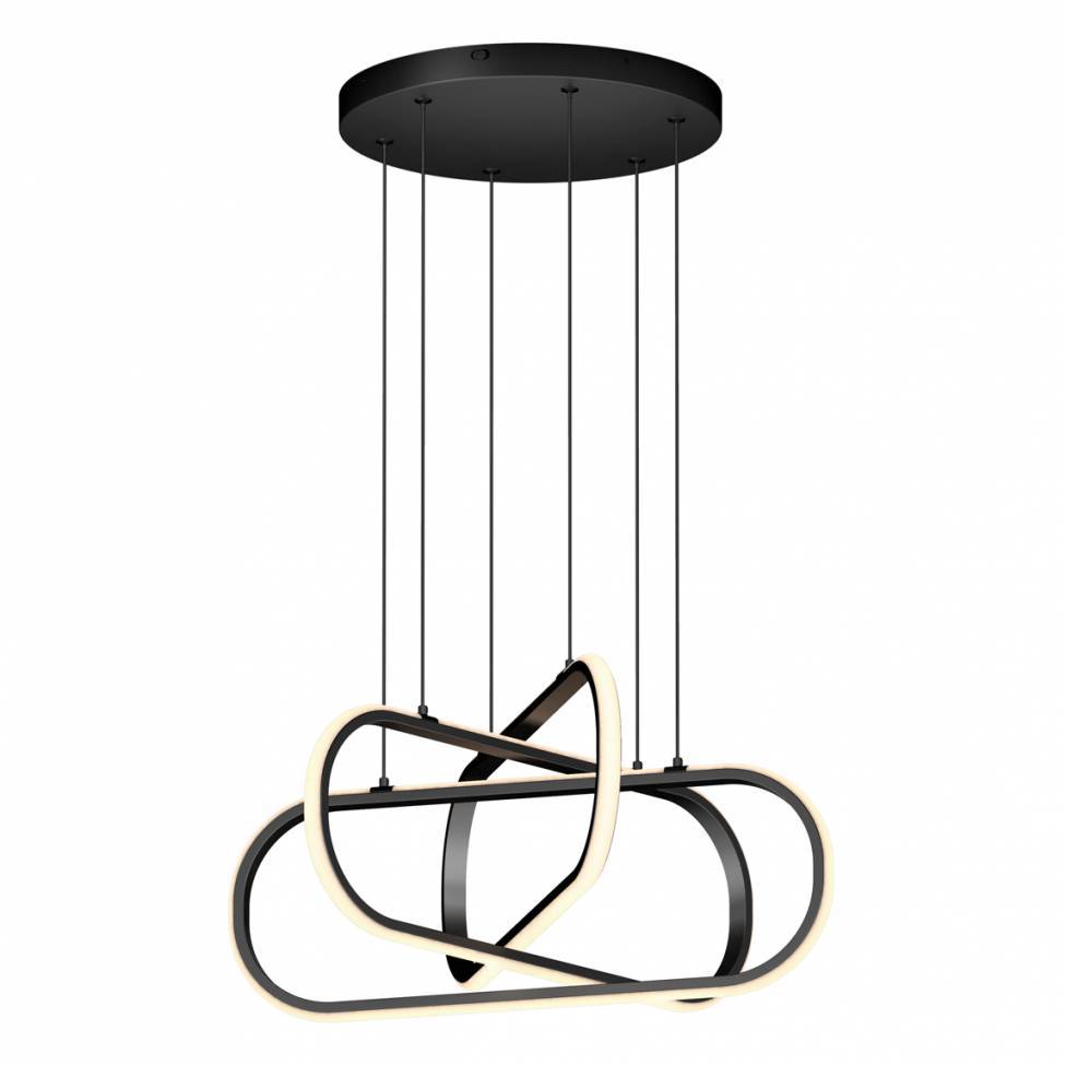 Lewis modern LED pendant light 3 CCT black