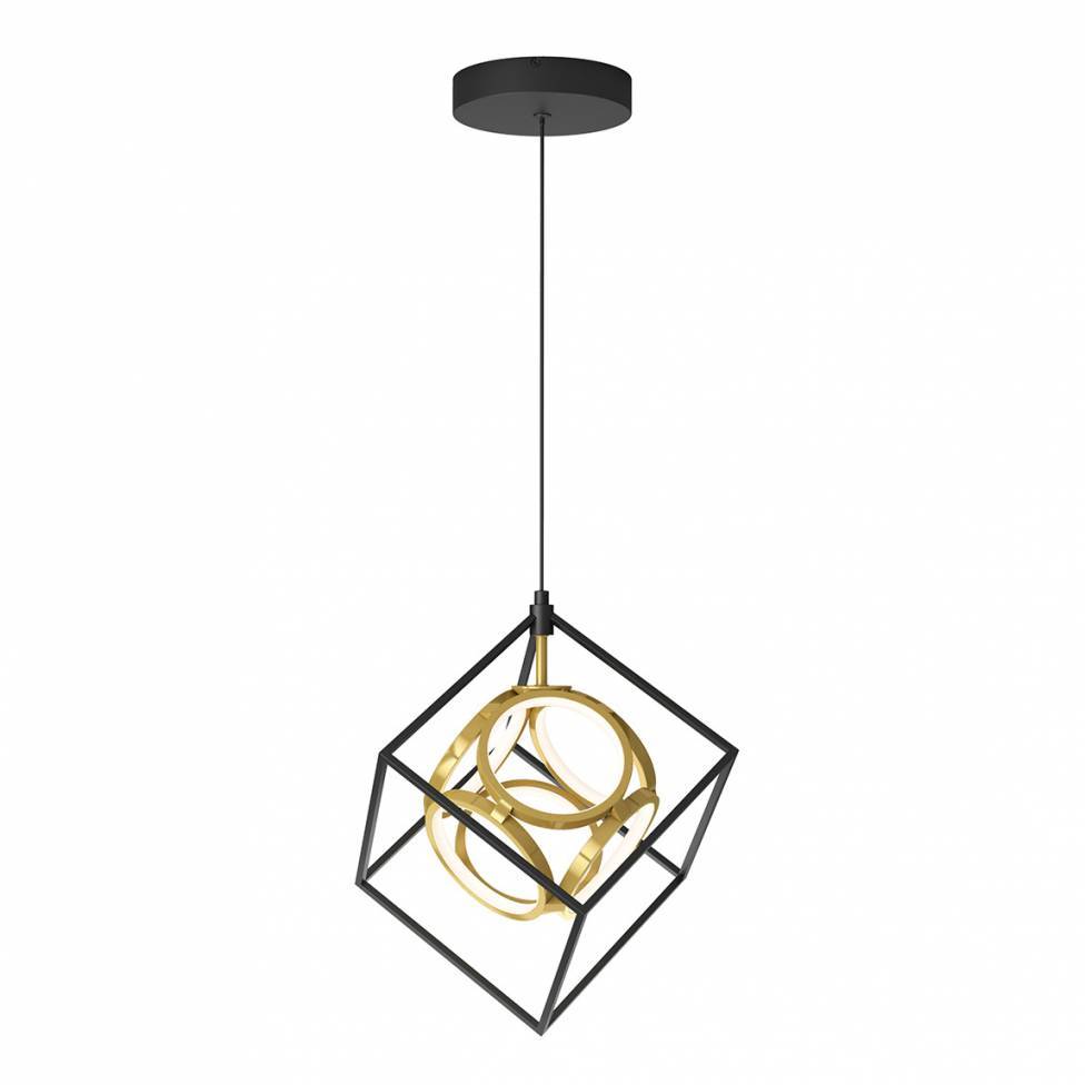 Mini Luxury LED Pendant Light Black and Gold