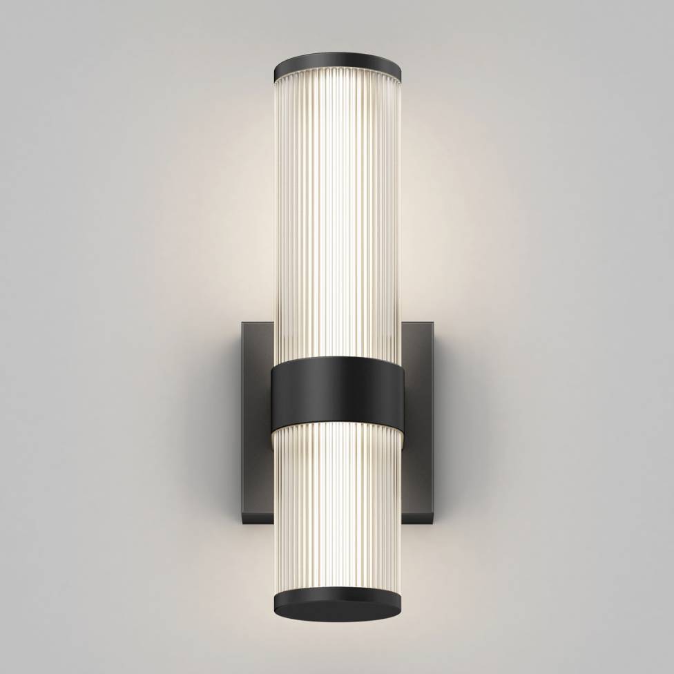 Mirado modern LED wall sconce 5 CCT black
