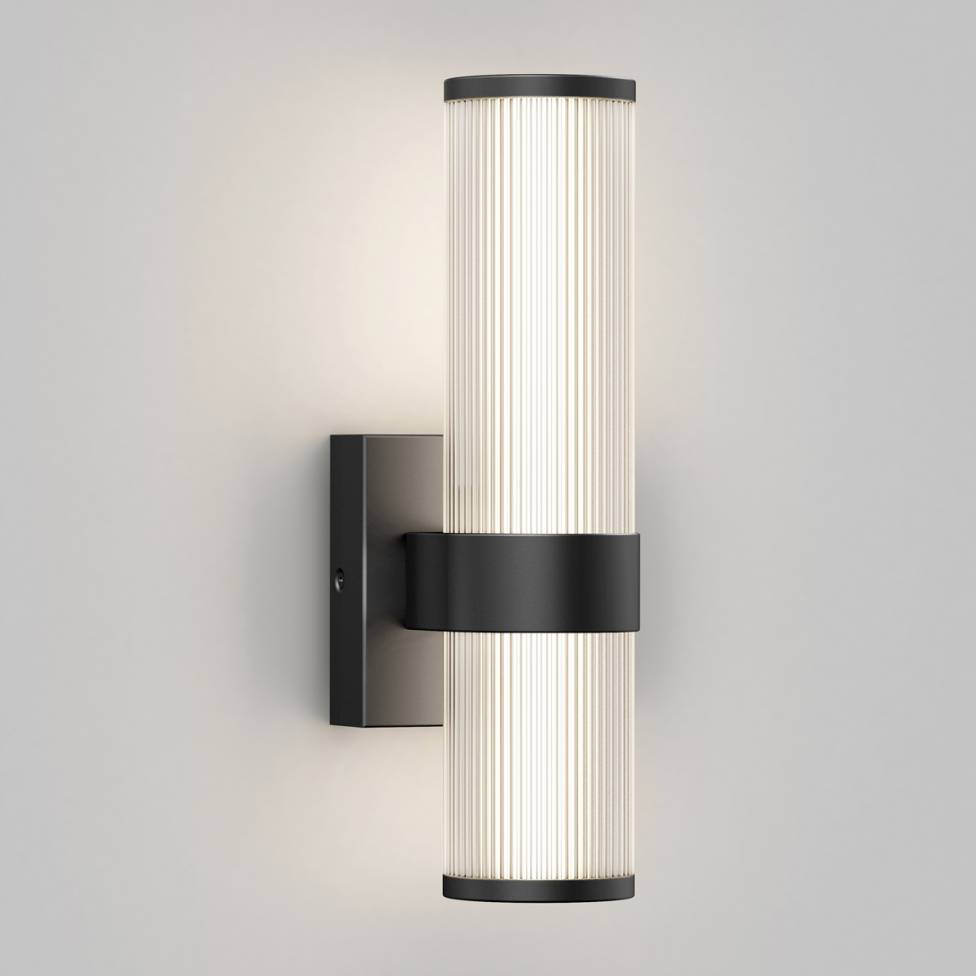 Mirado modern LED wall sconce 5 CCT black