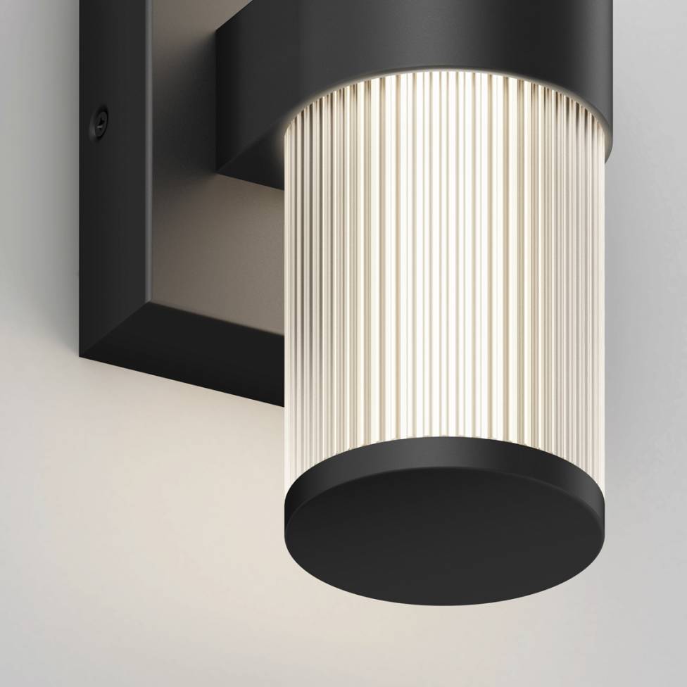 Mirado modern LED wall sconce 5 CCT black