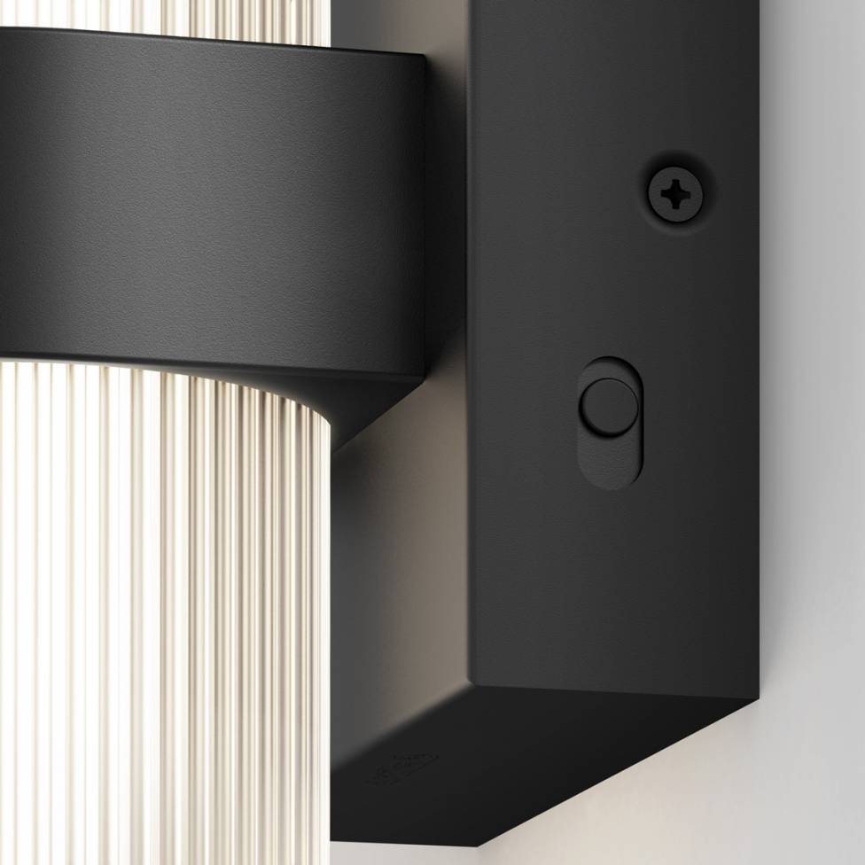 Mirado modern LED wall sconce 5 CCT black