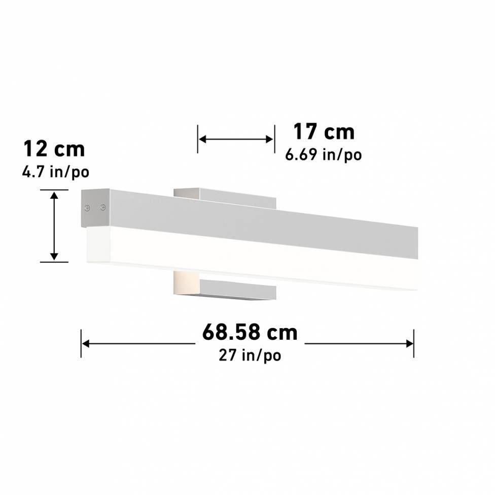 Mystic Applique Murale à DEL Intégrée Chrome