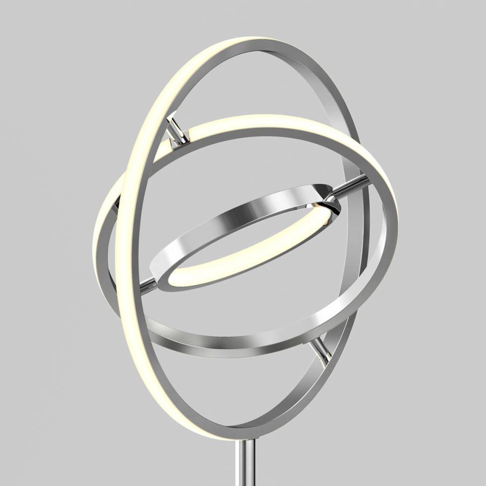 Pivot lampadaire moderne à DEL 3CCT chrome