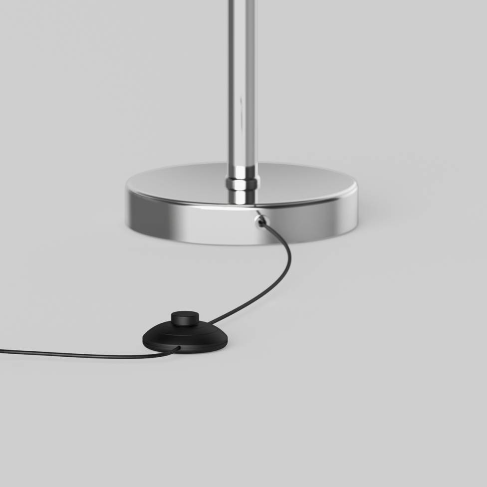 Pivot lampadaire moderne à DEL 3CCT chrome