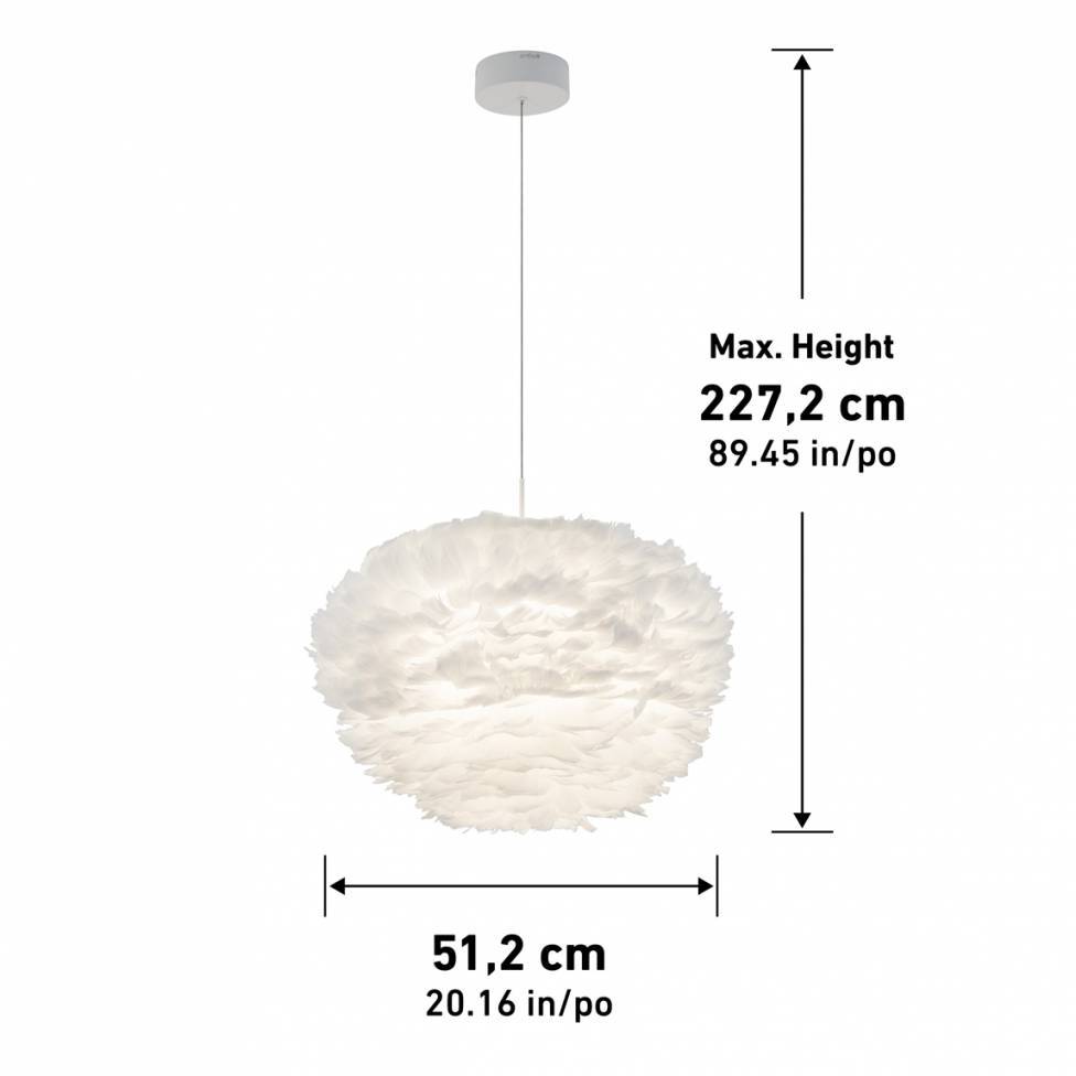Plume Integrated LED Pendant Light White