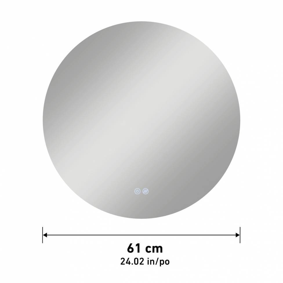 Raya LED Mirror edgeless 3cct w/ defogger