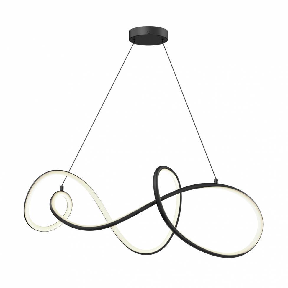 Siena suspension à DEL moderne 5 CCT noir