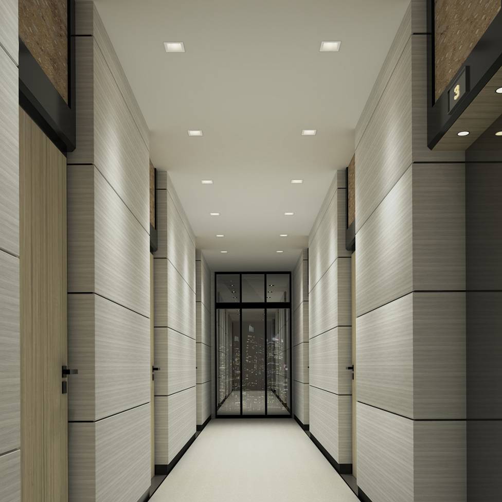 Skyview 4in Regressed Square, 5CCT white