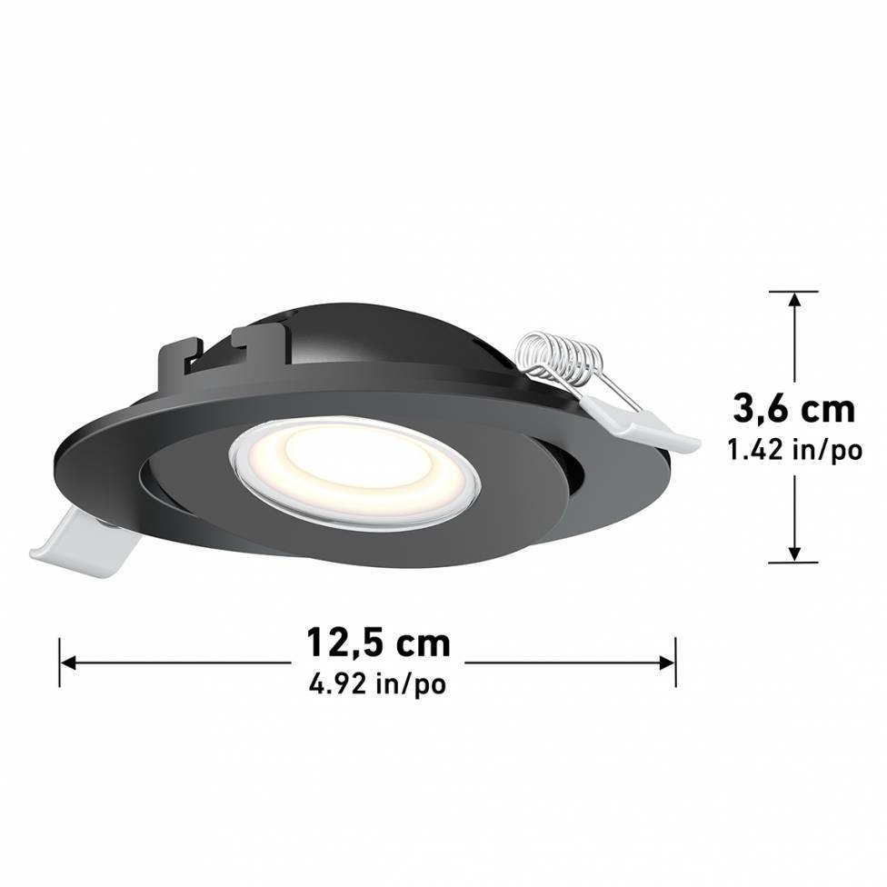 Skyview 4in Gimbal Round, 5CCT BLACK